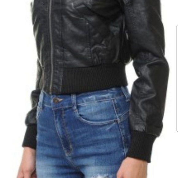 Ambiance Apparel PU Leather Coat - Picture 5 of 5